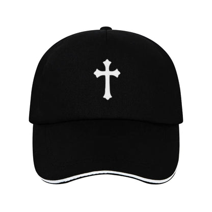 Retro Art Cross Casual Sun Hat - Unisex Retro Cross Outdoor Cap - Retro Cross Print Unisex Baseball Cap